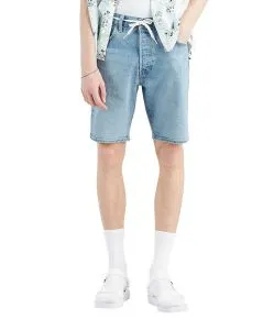 Levi's Jeans Original Shorts 501 Hemmed in hellblau