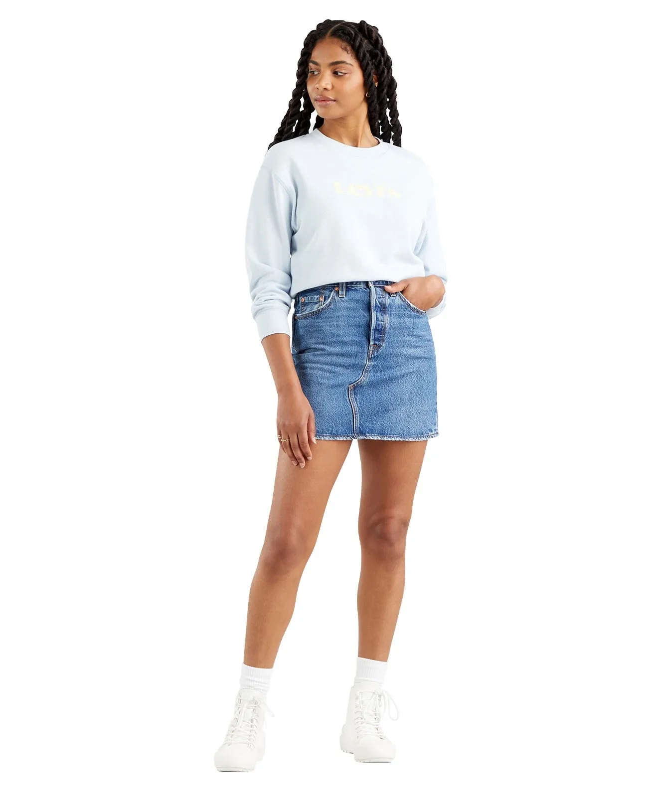 Damen Rock Deconstruted Skirt von Levis in Troy Tricks