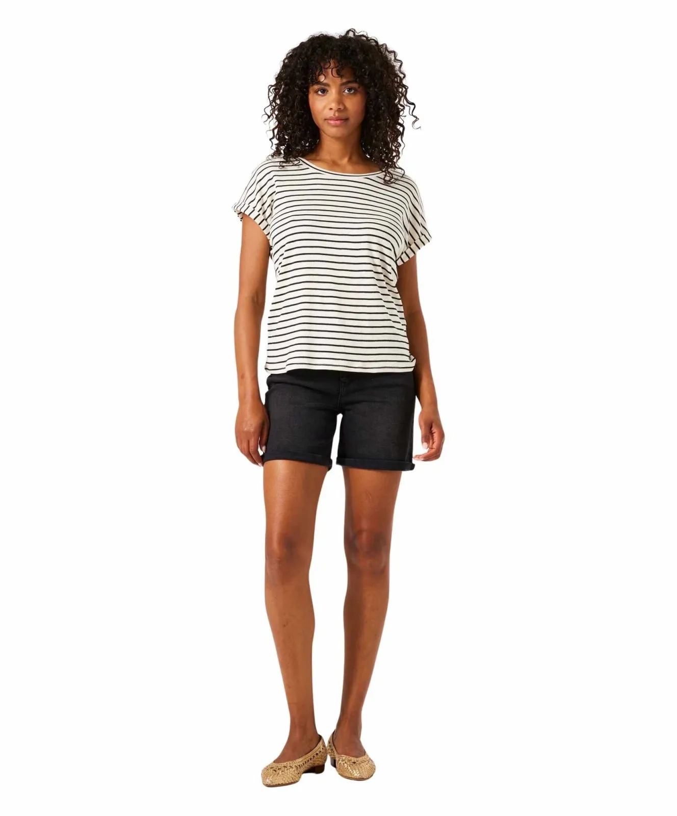 Damen Jeans Celia Bermuda von Garcia in Dark Used