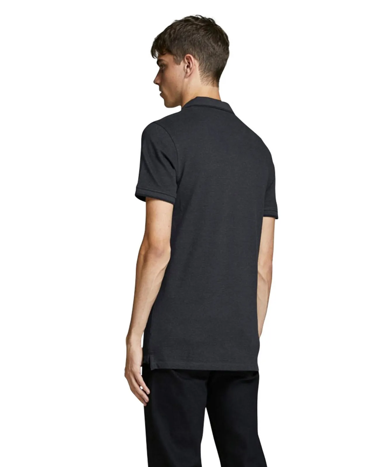 Herren Shirt Epaulos von Jack & Jones in Dark Grey Melange