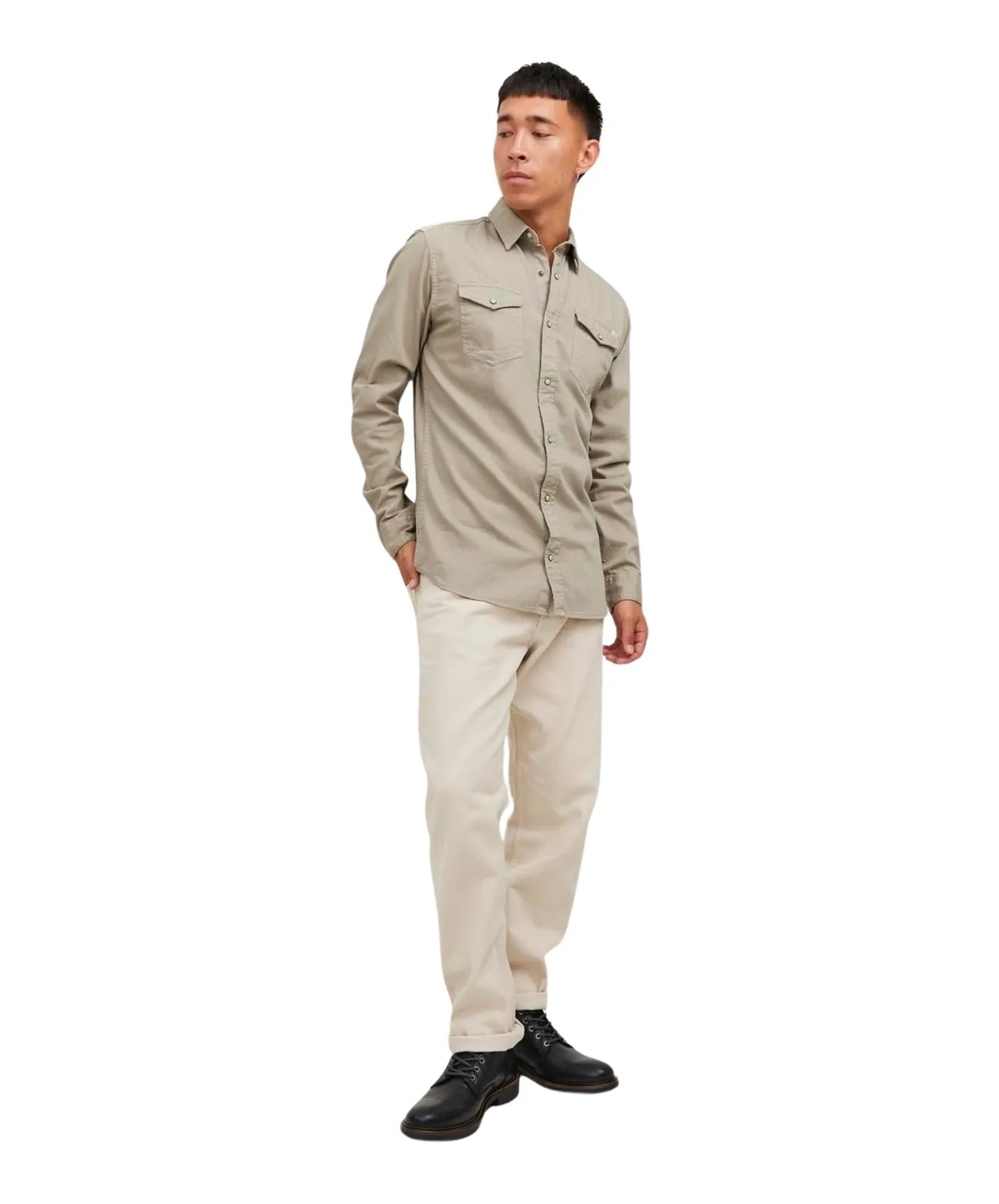 Herren Hemd Heridan Shirt von Jack & Jones in Crockery