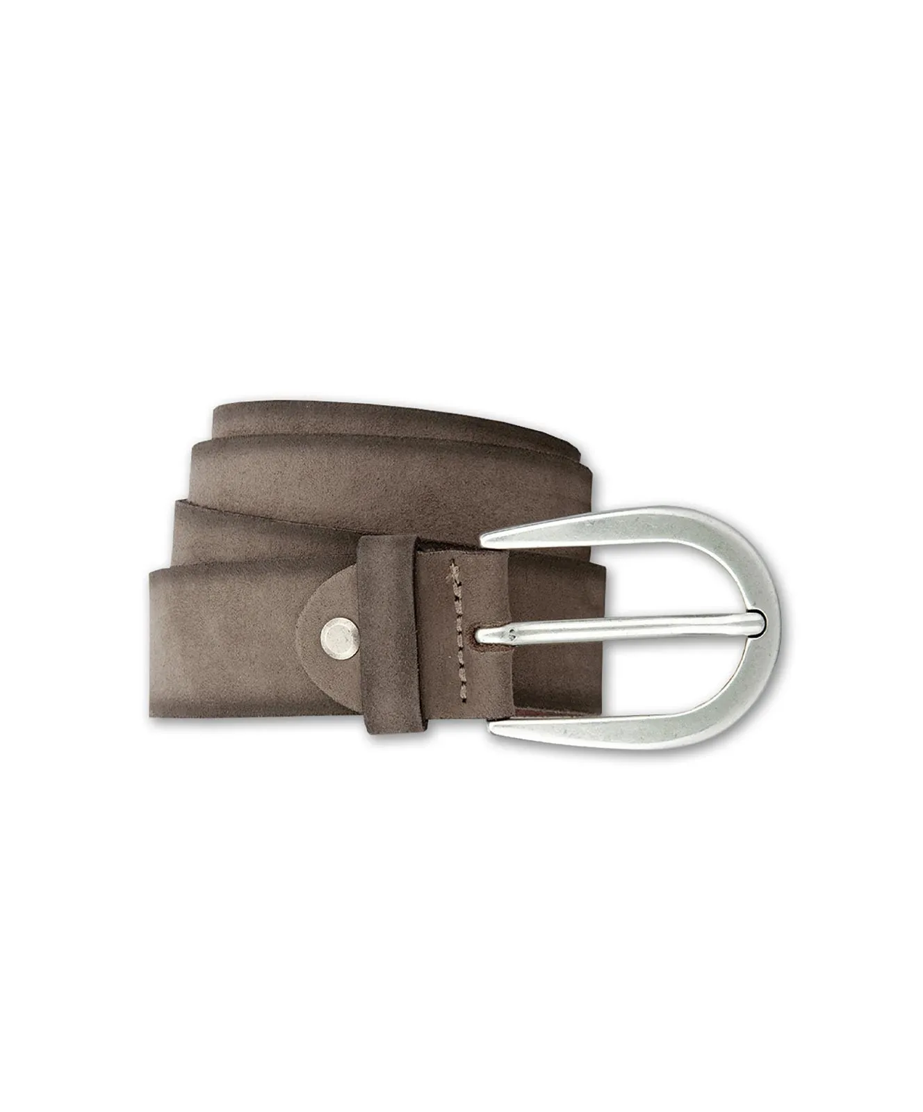 Damen Gürtel 3,5cm Velours Ledergürtel  von Bernd Götz in Dunkeltaupe