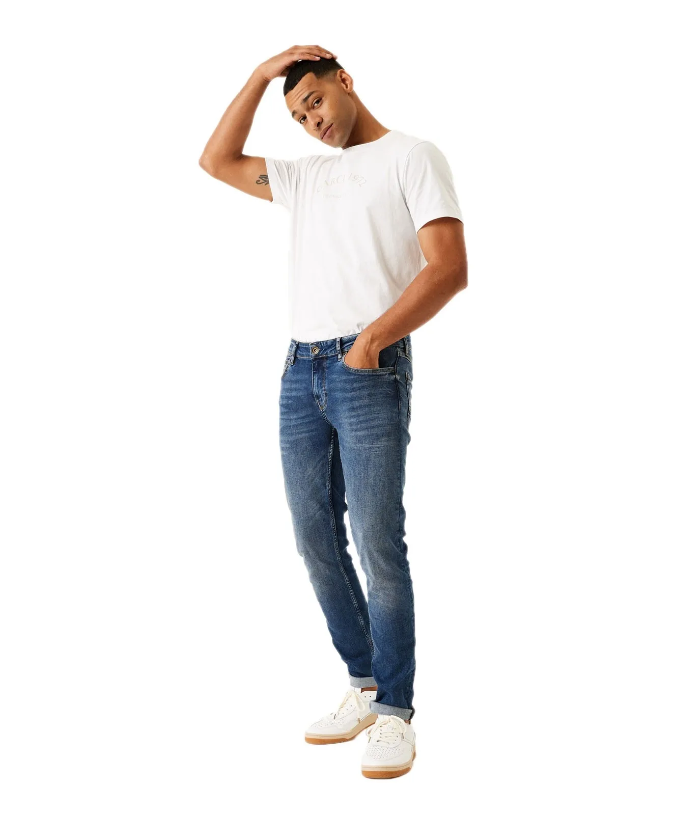 Herren Jeans Fermo 650 von Garcia in Vintage Used