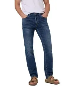 Pioneer Rando 1654 Jeans aus Megaflex in Mittelblau