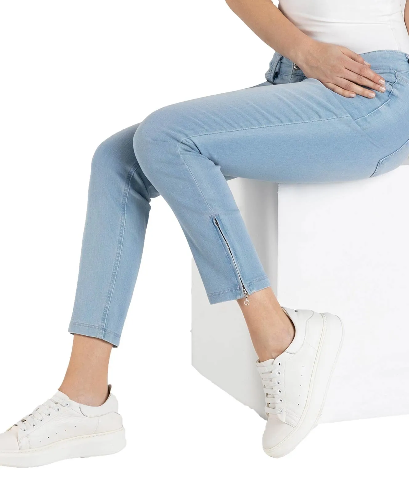 Damen Jeans Dream Chic von MAC in Summer Blue Wash