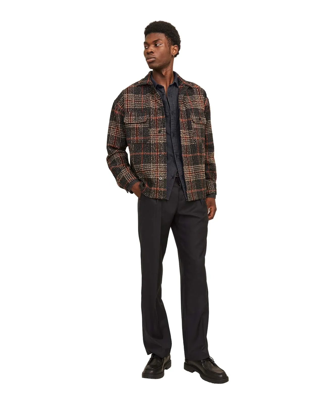 Herren Hemd Travis von Jack & Jones in Black Denim