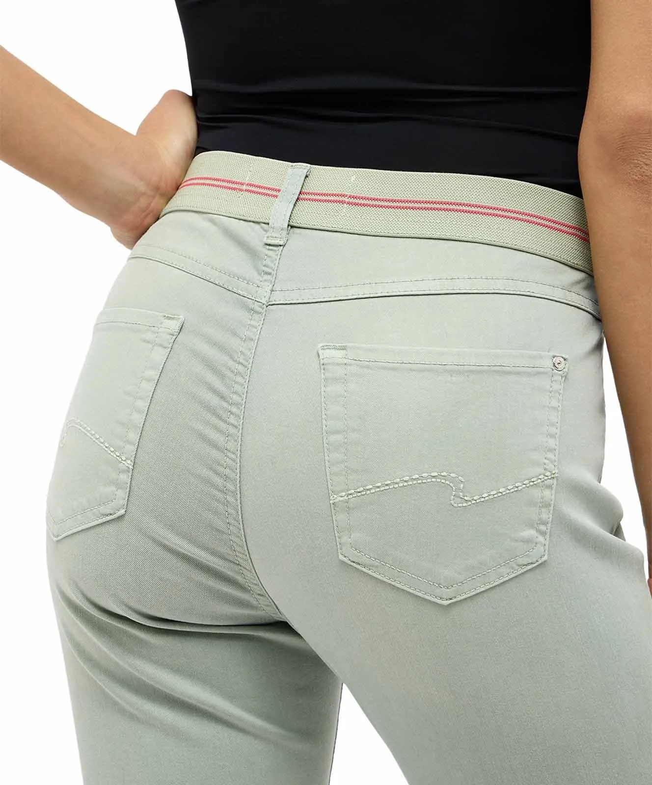 Damen Jeans Ornella Sporty von Angels in Jade Green Used