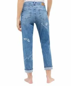 Angels Darleen Crop Jeans in Hellblau mit Parisprint