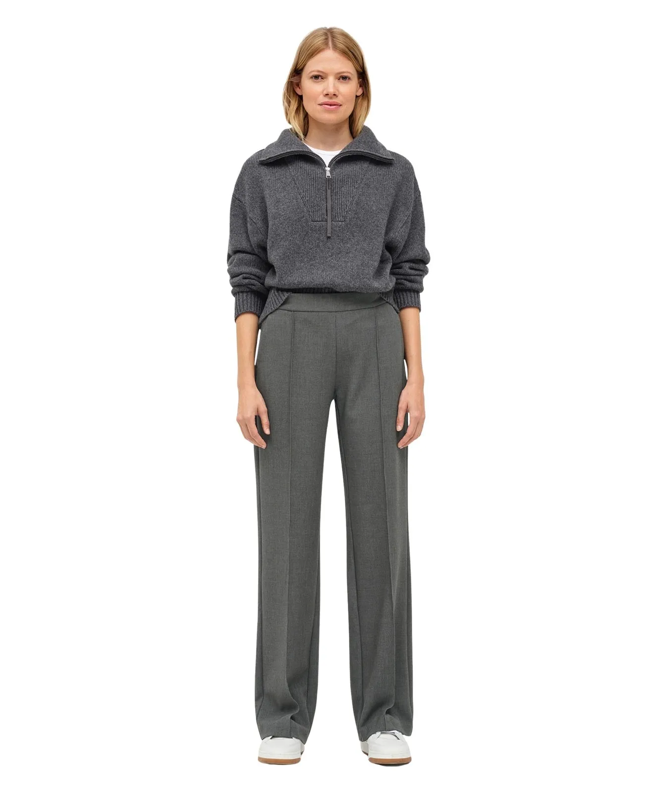 Damen Hose Chiara Smart von MAC in Silver Shadow Melange