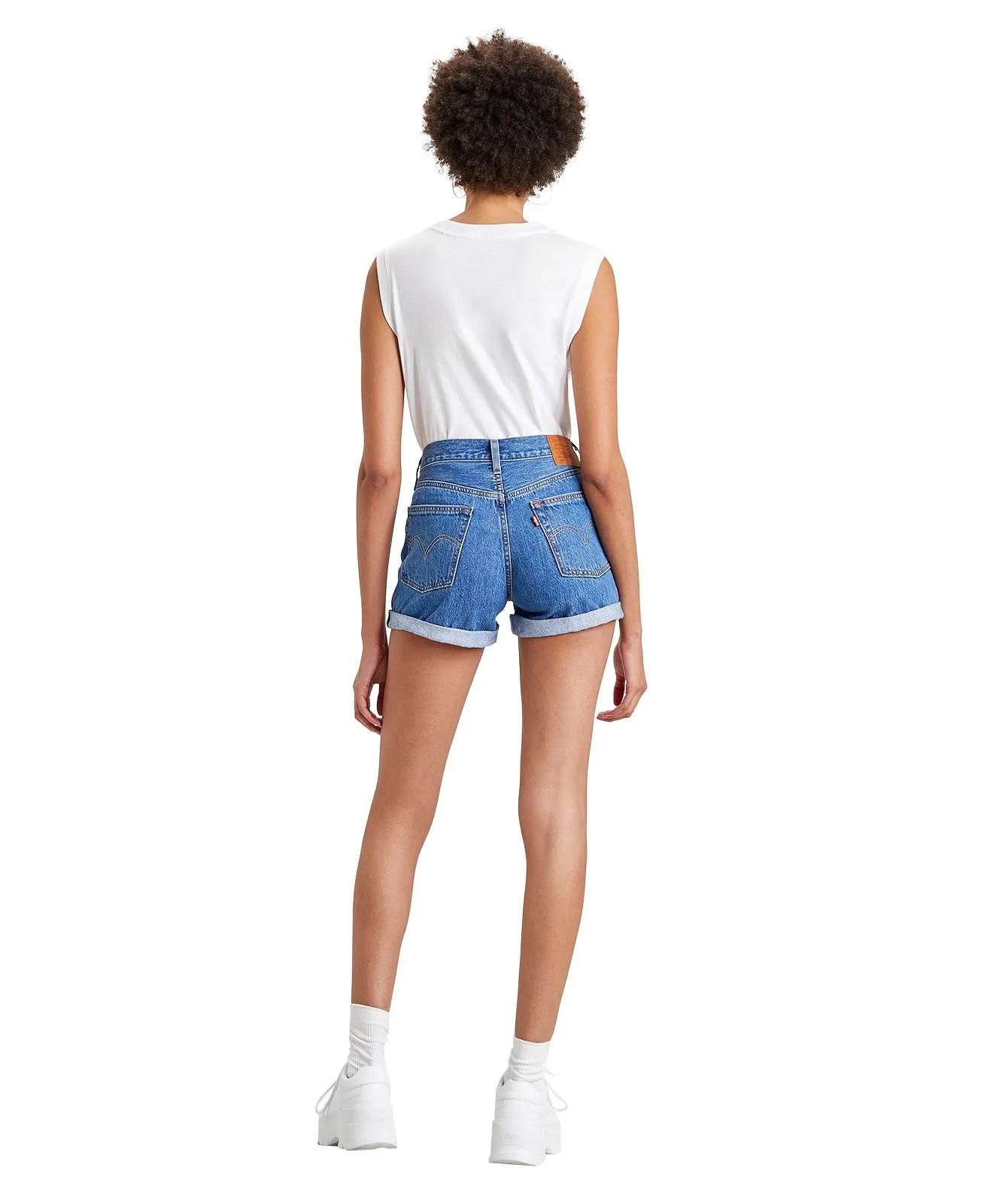 Damen Jeans 501 Short Long von Levis in Sansome Ransom