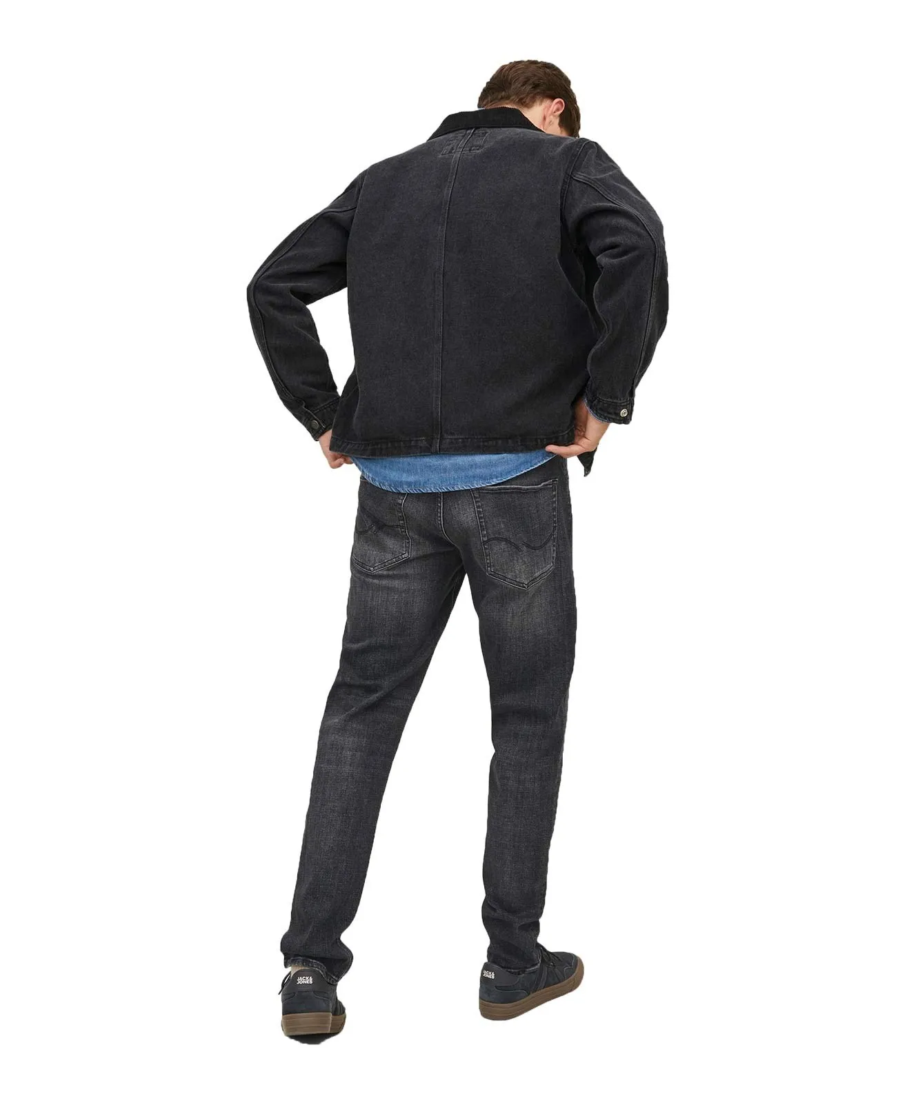 Herren Jeans Mike Original von Jack & Jones in Black Denim