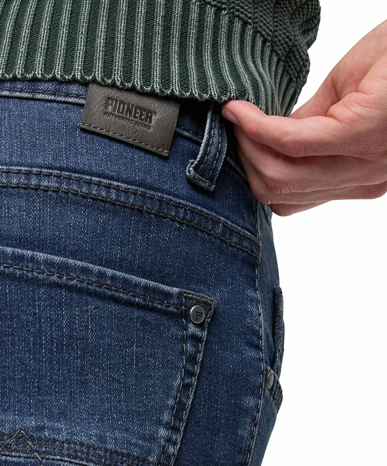 Herren Jeans Rando 1674 von Pioneer in Blue Black