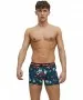 Herren Unterwäsche Flower von Jack & Jones in Black Bardaboes cherry - Maritime blue