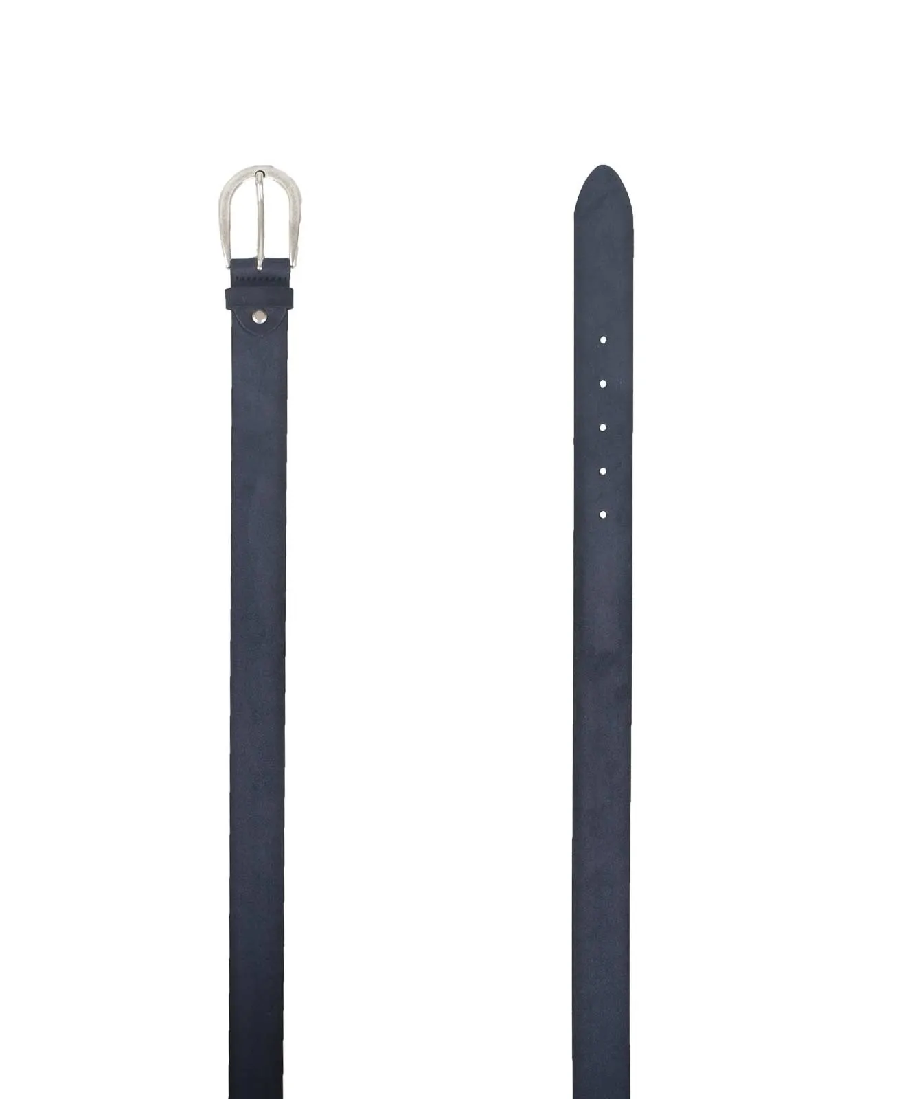 Damen Gürtel 3,5cm Velours Ledergürtel  von Bernd Götz in Marine