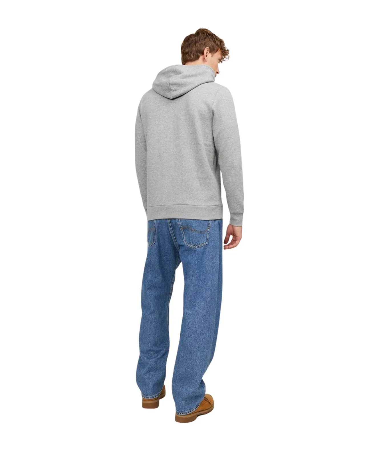 Herren Pullover Corp Old Logo Swaet von Jack & Jones in Light Grey Melange