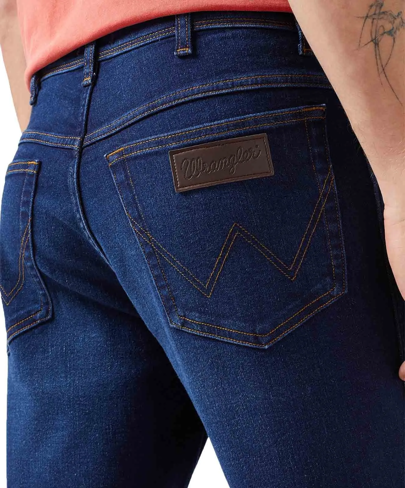 Herren Jeans Texas Slim von Wrangler in Night Shade