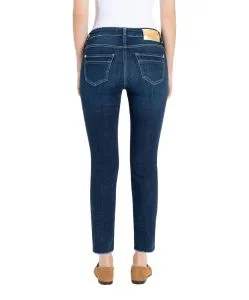 MAC Rich Slim Chic Jeans in mittelblauer Waschung
