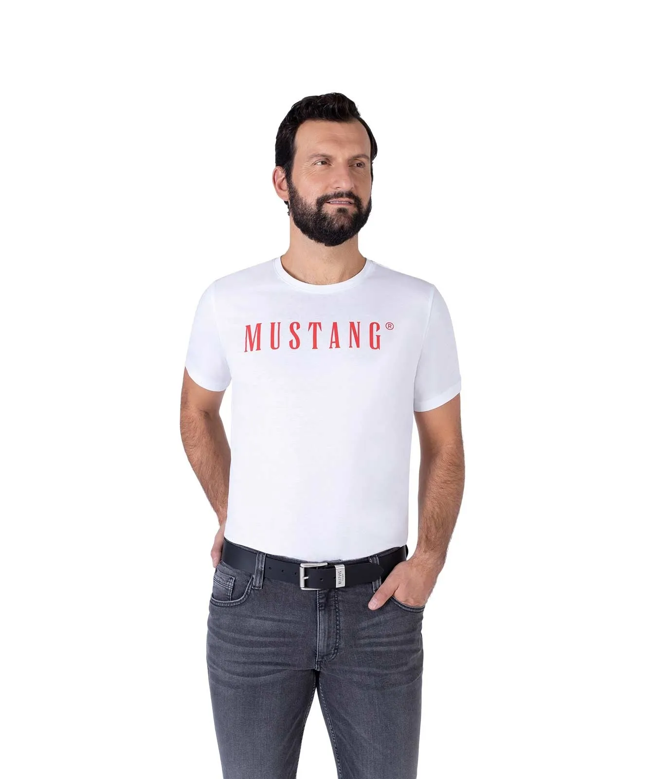 Herren Gürtel 40 mm Gürtel MG2104R04 von Mustang in Black