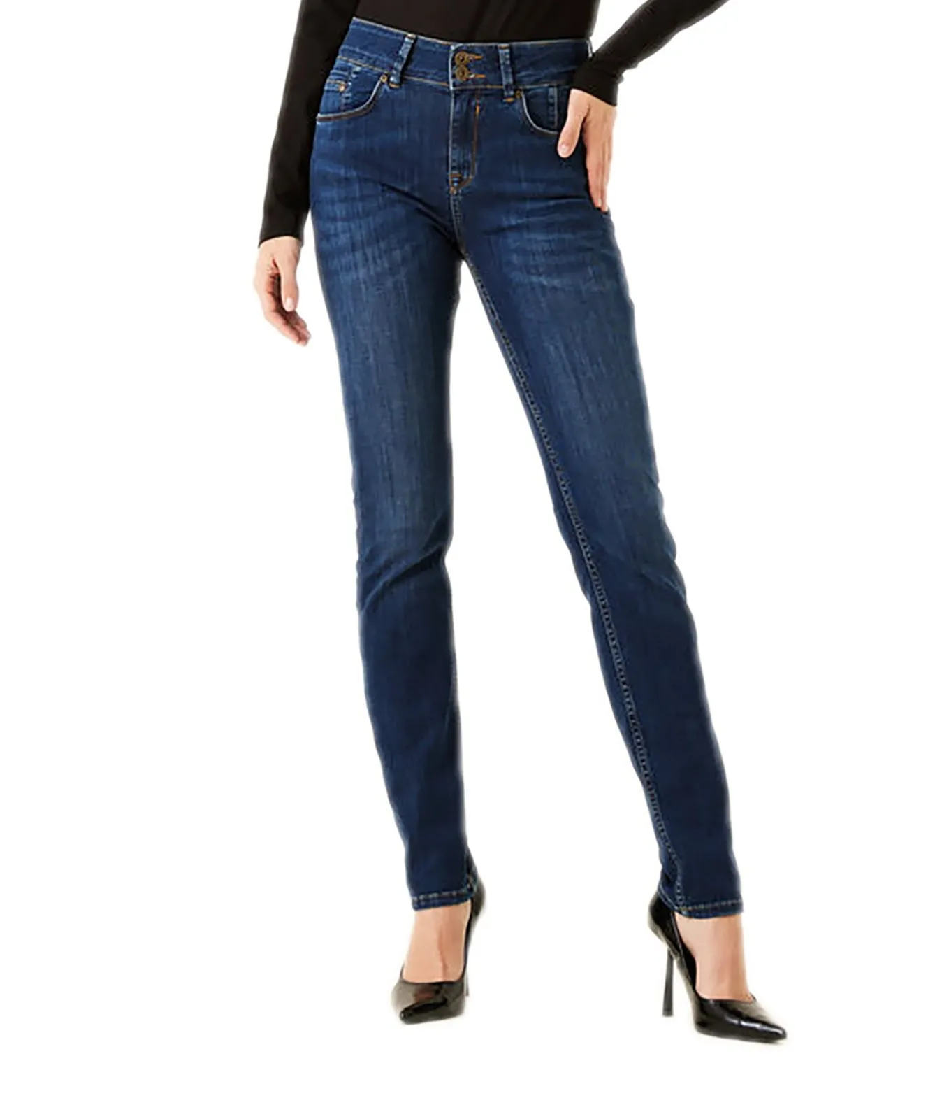 Damen Jeans Caro 285 von Garcia in Dark Used