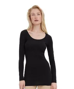 Vero Moda Longshirt Maxi Soft aus schwarzer Bio-Baumwolle