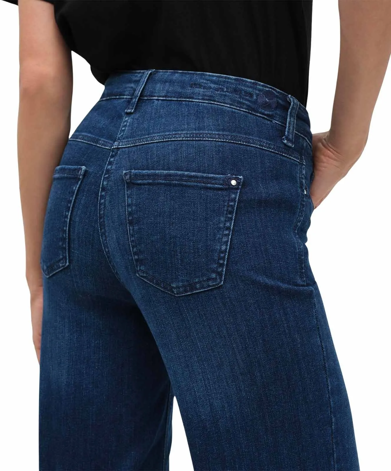 Damen Jeans Dream Wide Authentic von MAC in Cobalt Authentic Wash